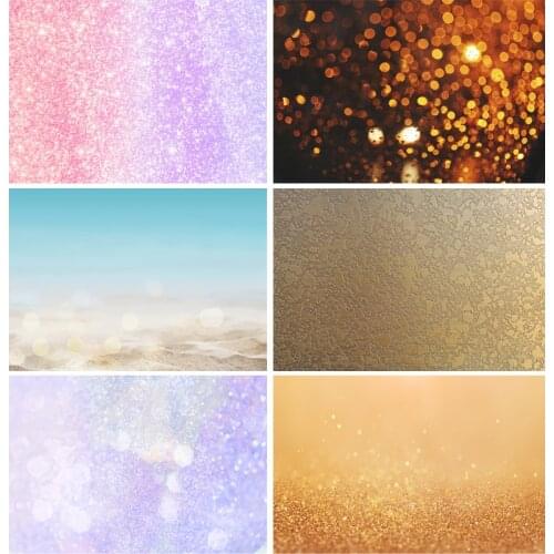 Light Bokeh Shiny Spots Glitters Photography Backgrounds Solid Color Baby Portrait Photo Backdrops Props 21606DKN-05