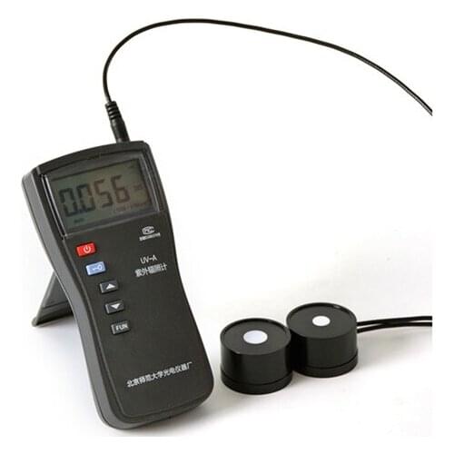 Ultraviolet Intensity Irradiation Meter. UV-A dual-channel automatic ultraviolet intensity irradiation meter, with 365 420 probe