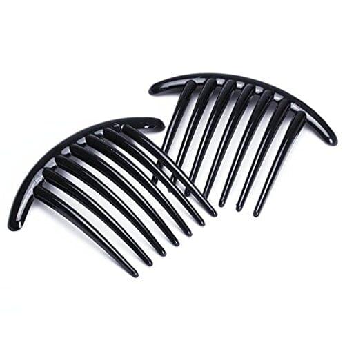 Hot 2pcs Hair Comb Pin Accessories Plastic Women Lady Black