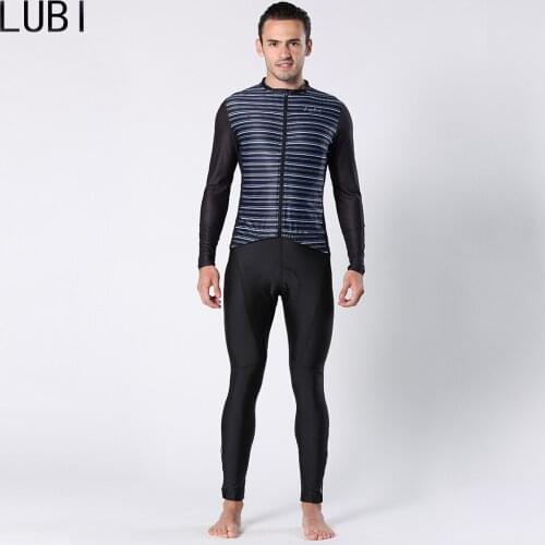 LUBI 2021 Streak Cycling Jersey Bib Set Sports Wear Bike Clothes Kits Mountain Uniform Bicycle Clothing MTB Bike Cycling Suit