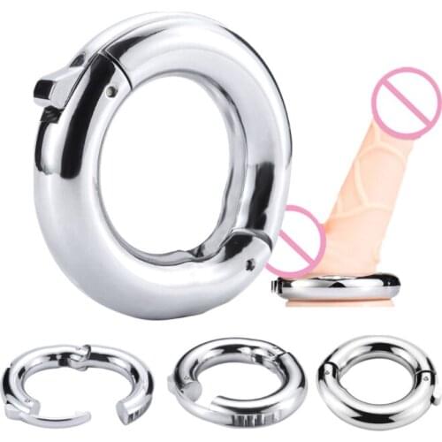 Metal Penis Ring Male Sex Delay Tool Cock Ring Sex Erotic Products Member Rings Sex Toys For Men BDSM Bondage Phallus Ring 18