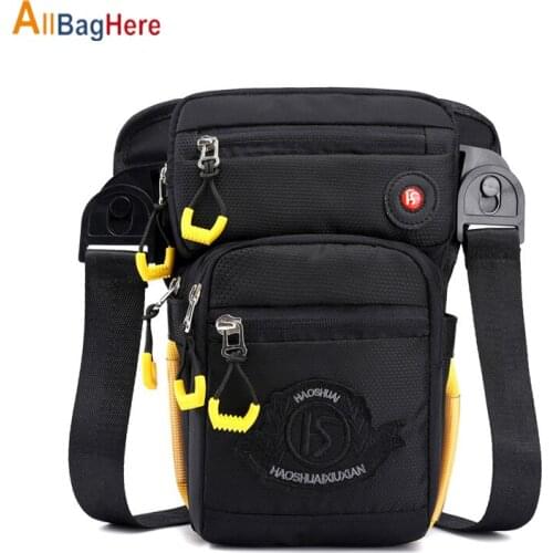 Fashion Men Nylon Legs-bag Fanny Pack Belt Hip Bum Pocket Multifunctional Travel Riding Motorcycle Crossbody Shoulder Waist Bags