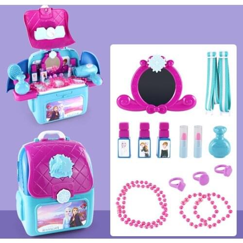 Disney cartoon Frozen toy Pet backpack toy Mickey Minnie mouse ice and snow handbag children toys Christmas gift box