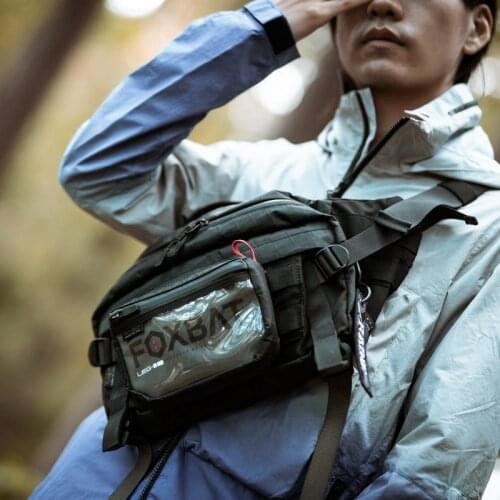 Mens Bag Foxbat Dynamics LEG-26 Small Mod Pouch Bag Zip Pocket Xpac Molle Techwear Accessories