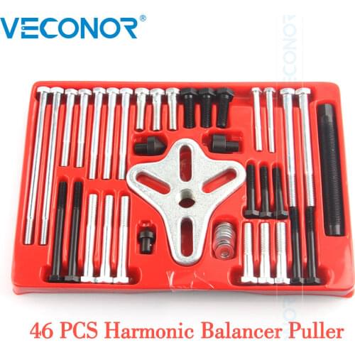VECONOR 46PCS Steering Wheel Puller Disassembly Tools Kit Balancer Pulley Gear Removal Puller Set Auto Car Repair Special Tool