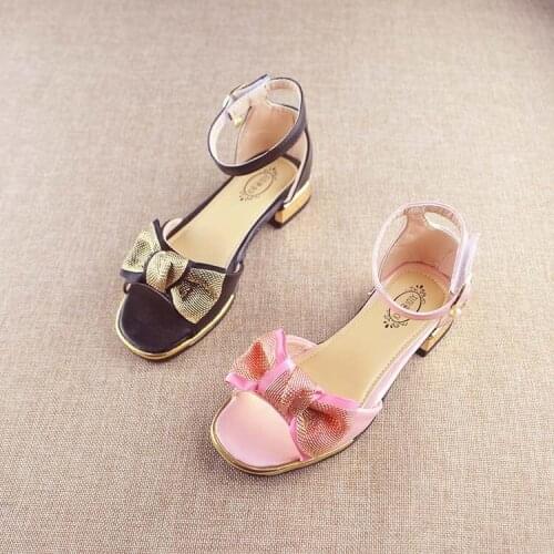 New Fashion Girls' Princess Shoes Open Toe Korean-Style Girls' Childrens Sandals little girl shoes sandals for girl kids