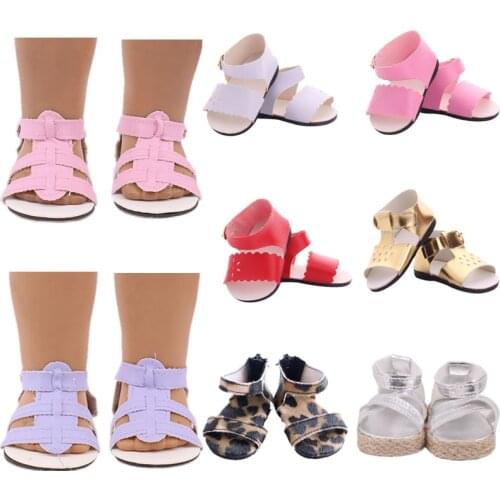 7Cm Doll Shoes Sandals Boots Baby Shoes For 43Cm Baby New Born Reborn Doll&18 Inch American Girl` For Our Generation Girl`s Toy