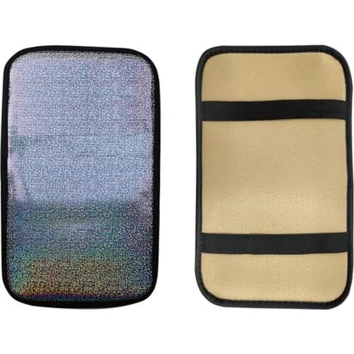 Luxury Auto Protector Armrest Box Mat Styling Anti Slip Car Universal Decoration Bling Glitter Accessories Centre Interior Cover