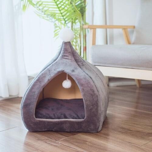 Removable Cat Bed House Kennel Nest Pet Nest Litter Dog Bed Cat Beds Cushion Pet Products for Small Dogs Cat Tent Perros Bed