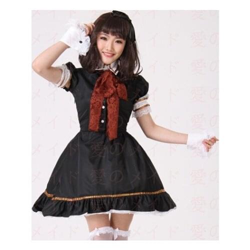 Shanghai Story High Quality Girls Women Lolita Dress Maid doll Cosplay Cosutmes Carnival Halloween Costumes