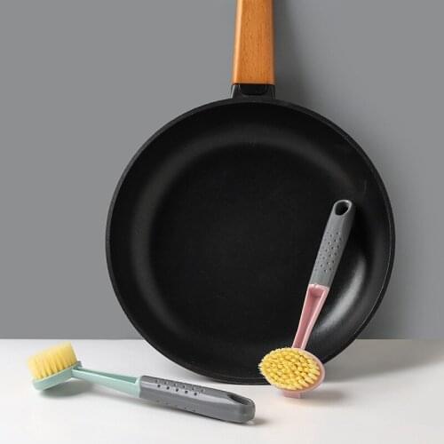 Household Cleaning Brush Kitchen Scrub with Long Handle PP Scrubber for Pot Pan Cast Iron Skillet Dishes Cleaning UD88