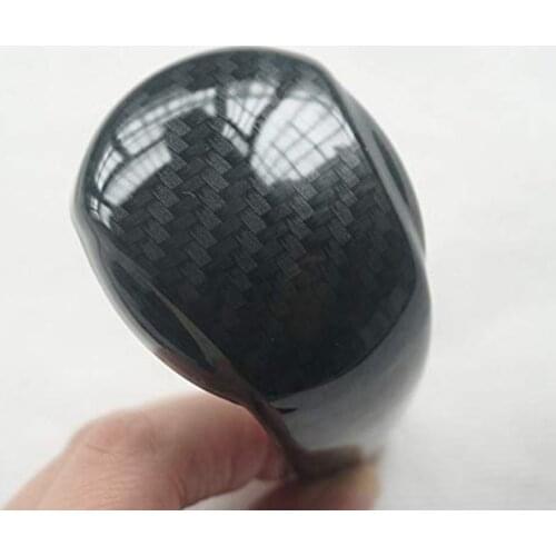 Sport Style Carbon Fiber Print Gear Shift Knob Cover Trim for Mazda 2 3 6 CX-3 CX-5