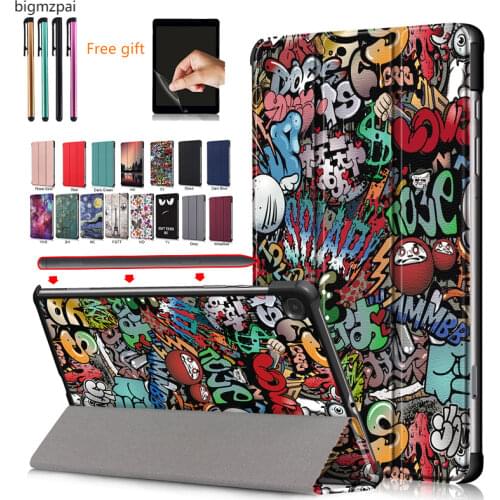 For Samsung Galaxy Tab S6 Lite 10.4 2020 P610 SM-P610 P615 Case ultra slim Magnet cover Tablet shell Protective Case+ Pen+Film