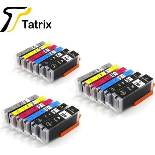 Tatrix Compatible Ink Cartridge For Canon PGI 250XL PGI-250XL PGI250XL CLI 251 CMY GY MG6320 PIXMA MG5420 MX722 MX922 iP7220