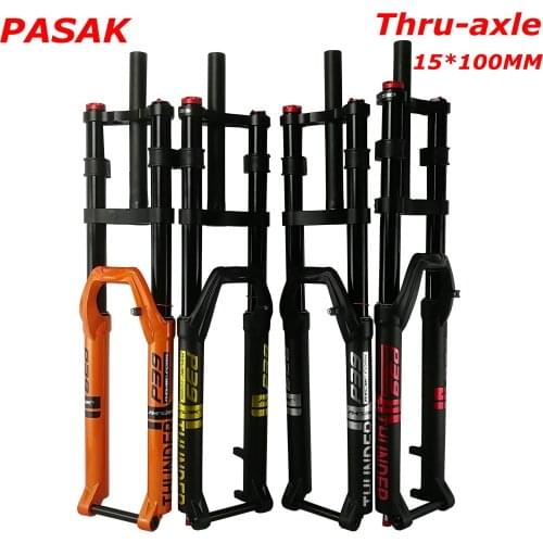 PASAK mountain bike air pressure shoulder shock absorbers fork damping air fork shoulder control 27.5/29 "15mm barrel shaft