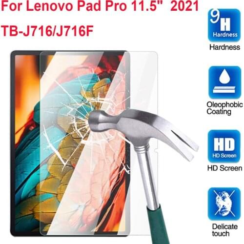 9H Tempered Glass Screen Protector For Lenovo Xiaoxin Pad Pro (2021) TB-J716 TB-J716F 11.5 inch High Clear Film Glass Guard