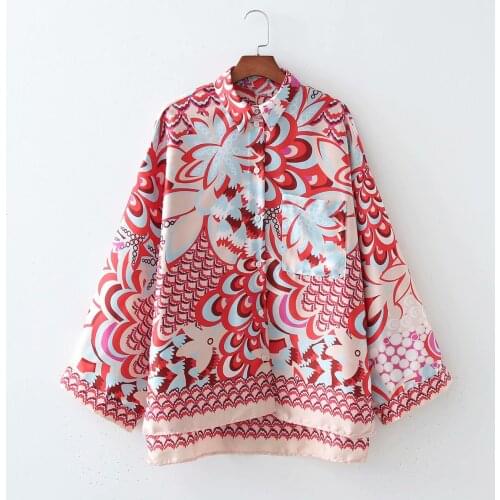 Yu l h Store Women 2021 Fashion Patchwork Floral Print Wide Leg Pants Vintage High Elastic Waist Female Ankle Trousers Streetw