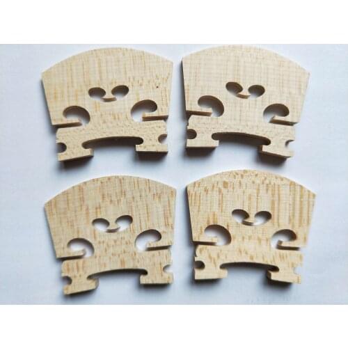 15 PCs Best Quality Maple Violin Bridge 4/4 Violin parts European wood