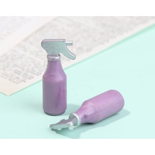 2pcs Doll House Simulation Spray Bottle Water Bottle Doll House Accessories Food And Toys