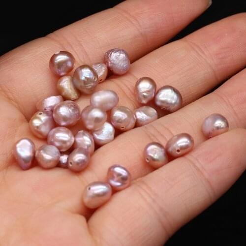 2021 Explosive 20pcs Natural Freshwater Pearl Beads AA Loose Pearl Beads Horizontal Hole for Making Jewelry Necklace Bracelet