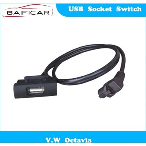 Baificar Brand New Car Modification USB Socket Switch RCD510 RNS315 for V.W Octavia