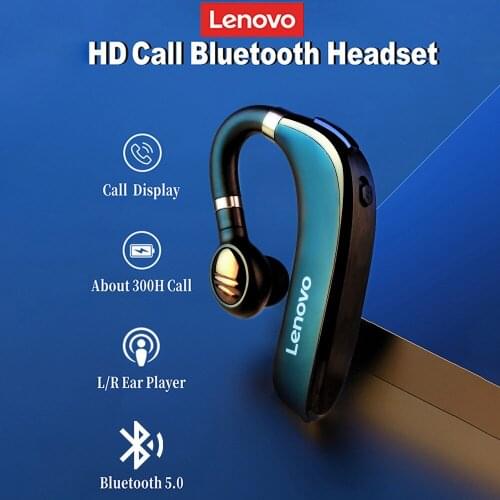 Lenovo HX106 Bluetooth Earphone Pro Ear Hook Wireless Bluetooth 5.0 Earbud With Microphone 40 Hours For Driving Meeting