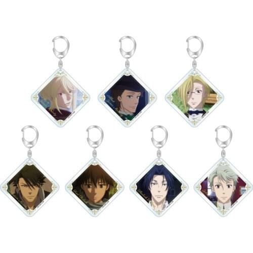 Anime MORIARTY THE PATRIOT Moriarty The Patriot Bags Pendant Keychain Acrylic Keyring School Bag Charm Decorate Cosplay Gifts