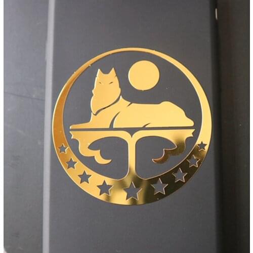 CK2884#6*6cm Chechnya Chechen wolf cool 3D nickel metal car sticker decal car auto stickers for car bumper window