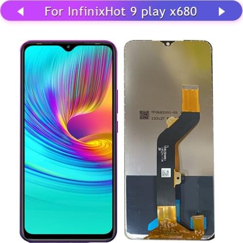 For Infinix Hot 9 Play X680 LCD Display Screen Assembly Full Complete Glass Digitizer Replacement