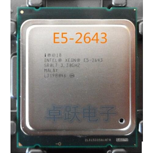 E5 2643 E5-2643 Original Intel Xeon 3.3GHz Quad-Core 10M Cache DDR3 1600MHz FCLGA2011 TPD 130W free shipping