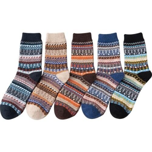 21 New Winter Accessories Socks Thickened Warm Rabbit Wool Thick Wire Jagged Womens Socks
