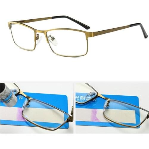 Reading Glasses Anti UV Glare Harmful Blue Light Computer Glasses Readers Metal Full Rim Glasses for reading for Men and Women