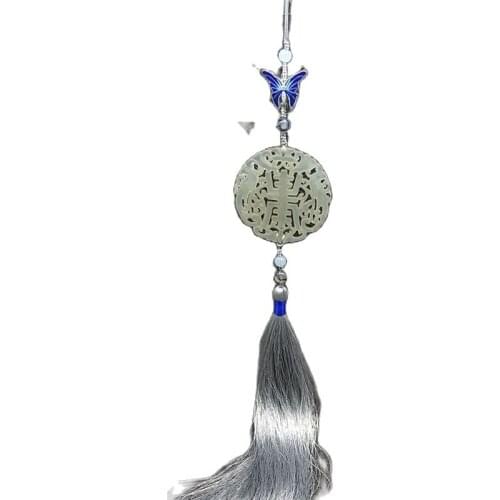 Xiuyu Yupei Ancient Hanfang Dress, waist-waist-waist-waist-waist-hanging Su Jingtai Blue Su-waist-pressing button, accessories