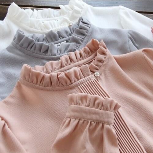 Rebicoo Stand-up Collar Blouses
