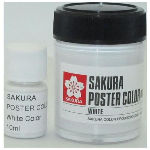 SAKURA POSTER COLOR deluxe White Color Watercolor Japan