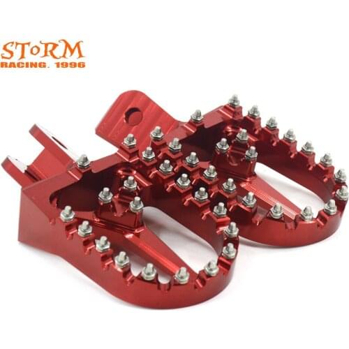 Billet MX Wide Foot Pegs FootRest Pedals For HONDA CRF230L CRF 230 L 2003 2004 2005 2006 2007 2008 2009 Motorcycle Dirt Bike