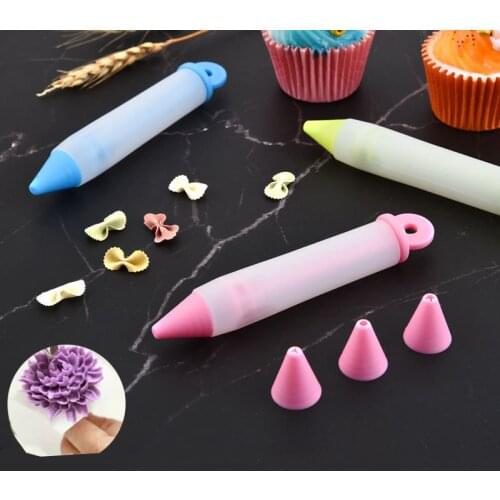 Silicone Cake Decorative pen Chocolate Decorating tools Cake Mold Cream Cookie Icing Piping Pastry Nozzles kitchen Accessories