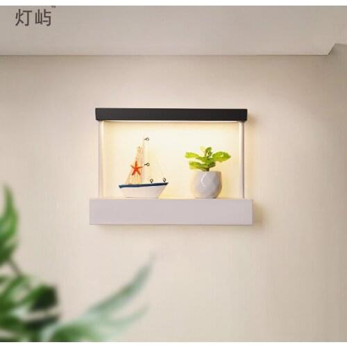 Modern vintage lamparas de techo colgante moderna living room decoration led iron bedroom bedside dining room wall lamp