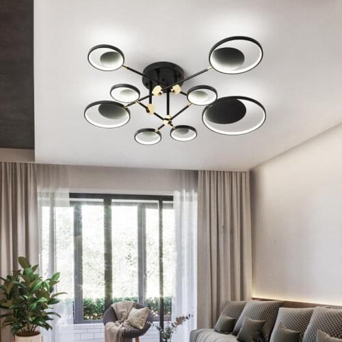 Nordic luxury lamp living room chandelier modern bedroom LED ceiling lamp restaurant childrens room lamp 2021 new