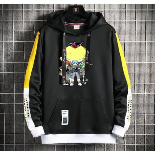 Ansatsu Kyoushitsu Anime Hoodie teenagers Popular Harajuku Hoodeds Pullover Streetwear Casual Fake Two-Piece jacket men coat
