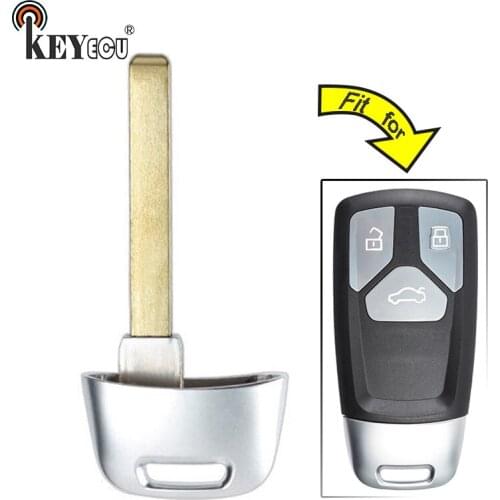 KEYECU for Audi SQ7 Q7 TT Replacement Smart Emergency Car Key Remote Insert Blade Blank Case Fob FCC: 4M0 959 754 AK/ AQ/ AF