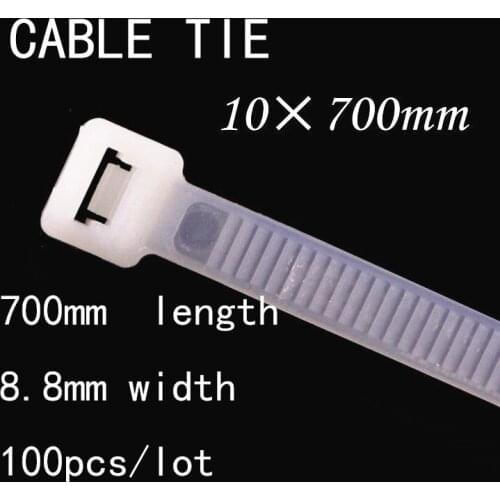 10*700mm National Standard 8.8mm Width White/Black Fixed Wire Wire Harness Fixed Pedestal 100pcs/lot