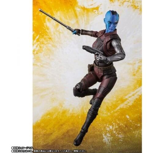 17cm BANDAI Original SHF The Avengers Guardians of the Galaxy Nebula Action PVC Collection Model Toy Anime Figure Toys For Kids