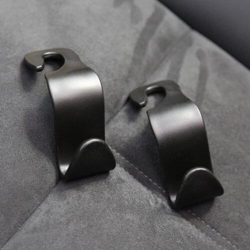 2Pcs Car Organizer Seat Back Hooks Trunk Vehicle Headrest Hanger Clips Durable Truck Handbag Storage Hanger Car Accessries