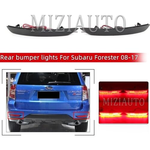2 Pcs Rear Bumper Light For Subaru Forester 2008-2017 Brake Stop Lamp Fog Light Tail Lights