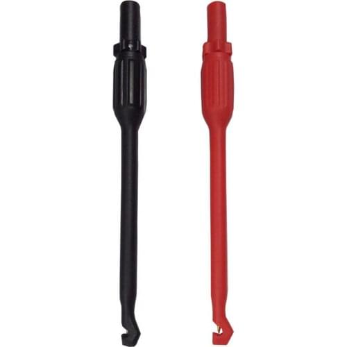 2 Pack Wire Piercing Probe Clip Safety Non-Destructive Wire-Piercing Probes With 4mm Banana Plug Puncture Probe