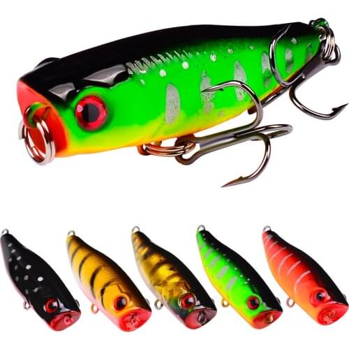 5 Color Floating Water Popper 4.5cm/3.5g Luya Fishing Bait Plastic Hard Bait Bionic Fake Bait