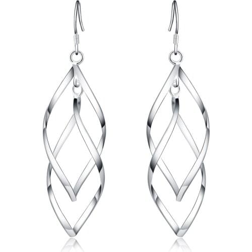 Bbabydxudzhi Women's Silver Earrings