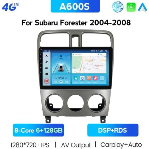 CARPLAY Android 10 Car Radio Multimedia Video Player Navigation GPS For Subaru Forester 2004 2005 2006 2008 2 Din Auto No Dvd BT