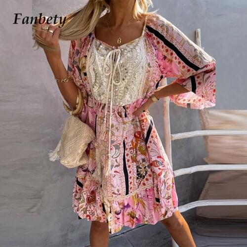 Летние платья бохо Fanbety China At AliExpress